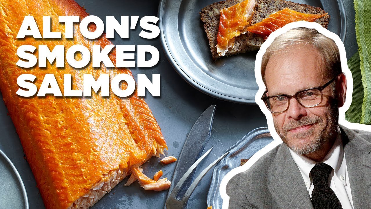 Alton Brown Makes Smoked Salmon Good Eats Food Network Youtube