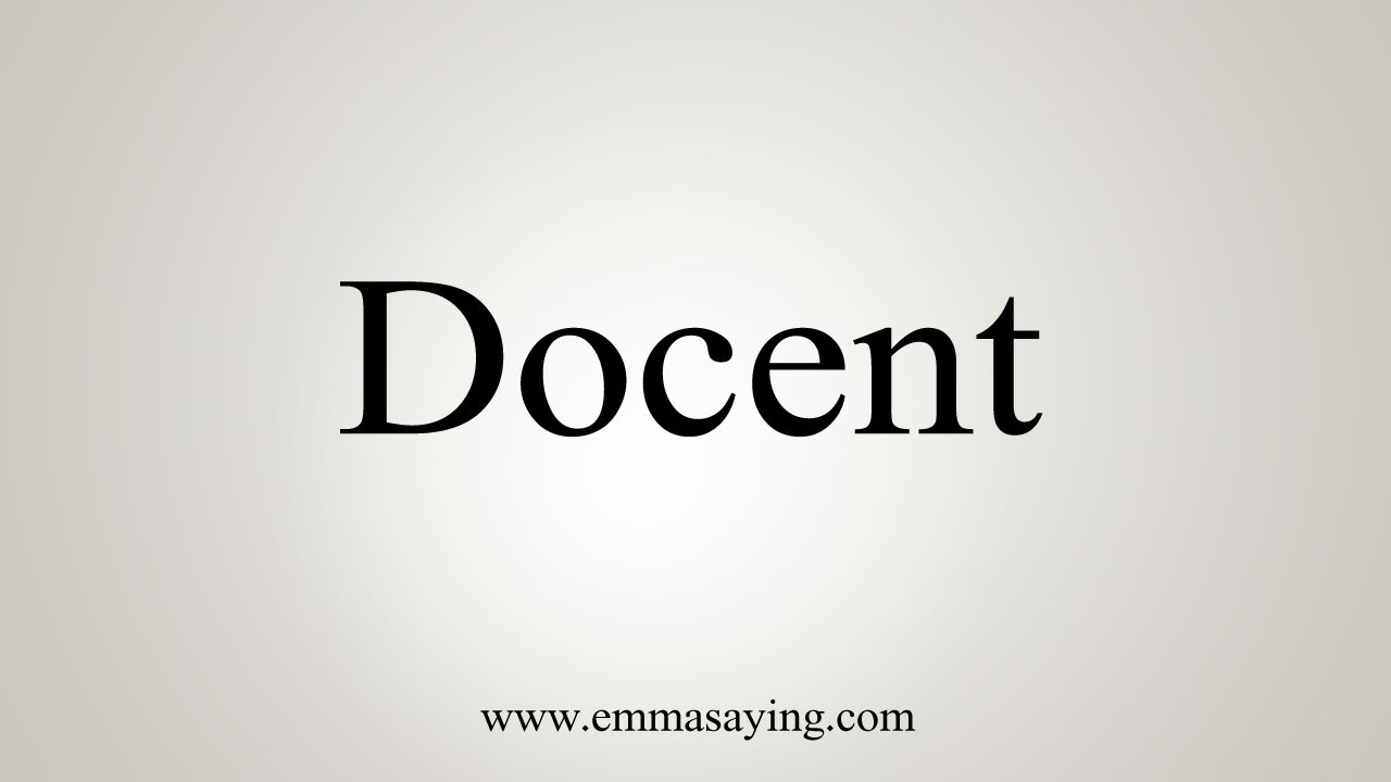 docent