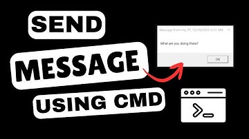 How to Send a Message to Another PC Using CMD | Same LAN Network Tutorial