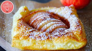 Quick & Easy Apple Tart Recipe | Яблочный пирог из слоеного теста