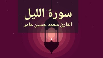 سورة الليل | القارئ محمدحسين عامر