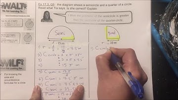 Finding the Perimeter, Semi Circle & Quadrant