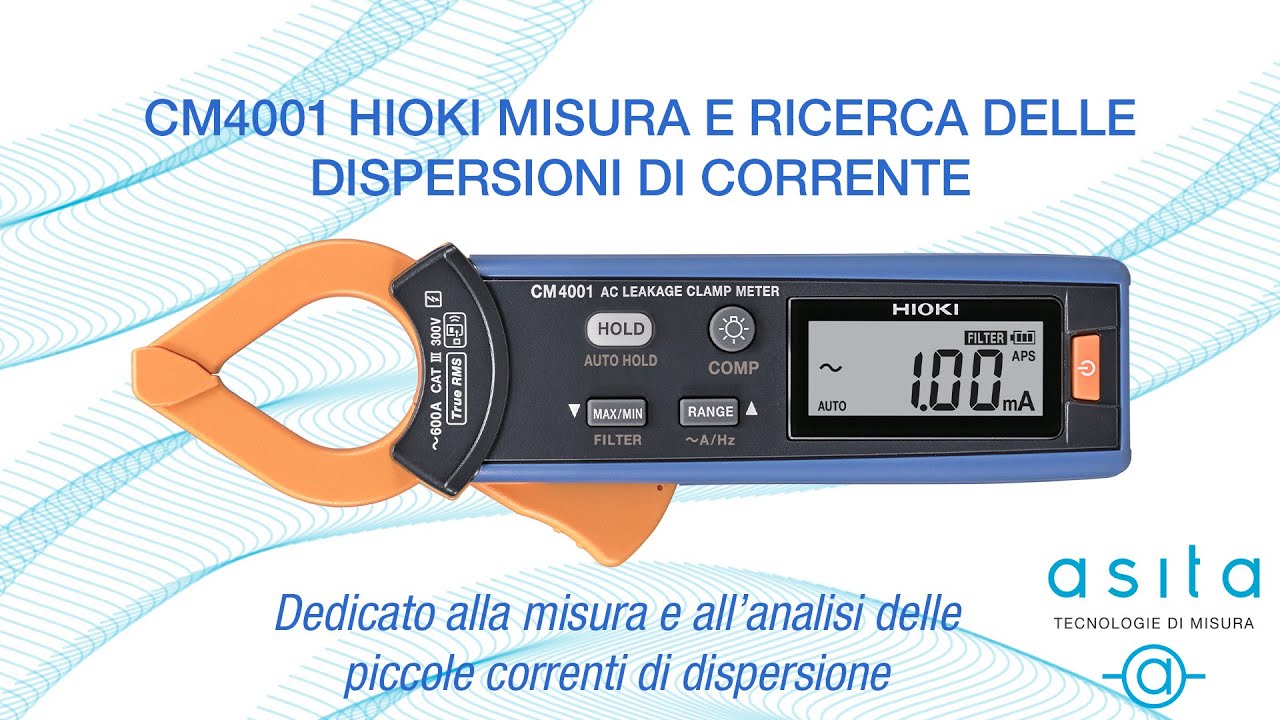 ASITA: Tutorial CM4001 HIOKI Misura e Ricerca delle dispersioni di