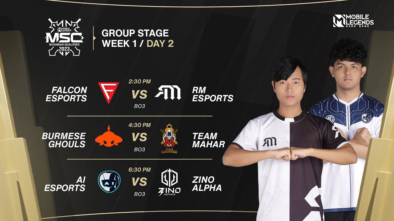 MSC 2023 Qualifier Myanmar Group Stage Day 2 YouTube