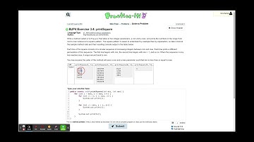 Exercise 3.4 (printSquare) Java Tutorial || Practice-It