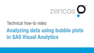 Analyzing data using bubble plots in SAS Visual Analytics