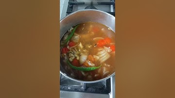 Udon Noodles Soup with spicy sardines