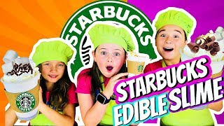 Edible STARBUCKS Slime DIY!!  ft The Wild Adventure Girls screenshot 3