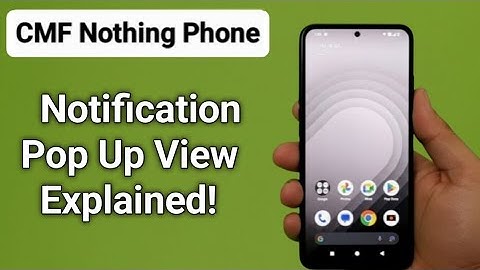 Wat is de pop-upweergave voor meldingen op een Nothing CMF-telefoon?