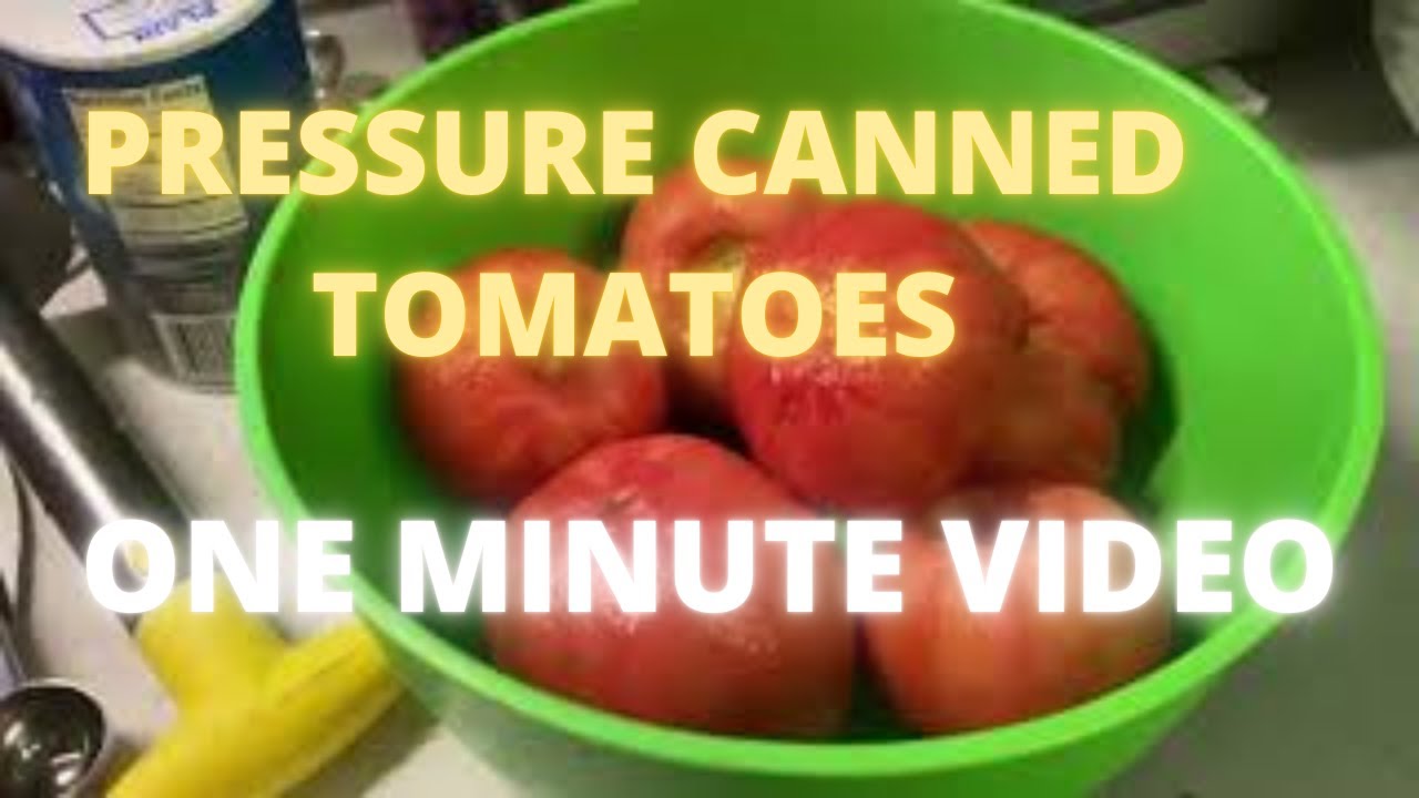 Pressure Canned Tomatoes A Quick Clip Of How It s Done YouTube