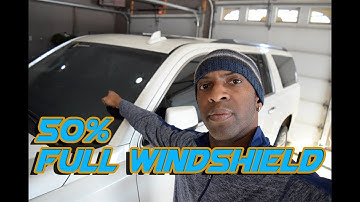 Full Windshield Tinted in 50% On This GMC Yukon Denali