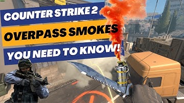 CS2 - The MUST KNOW OVERPASS smokes in 2023