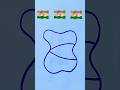 Indian Flag Drawing 🇮🇳♥️🇮🇳 #creative #viral#drawing #satisFying