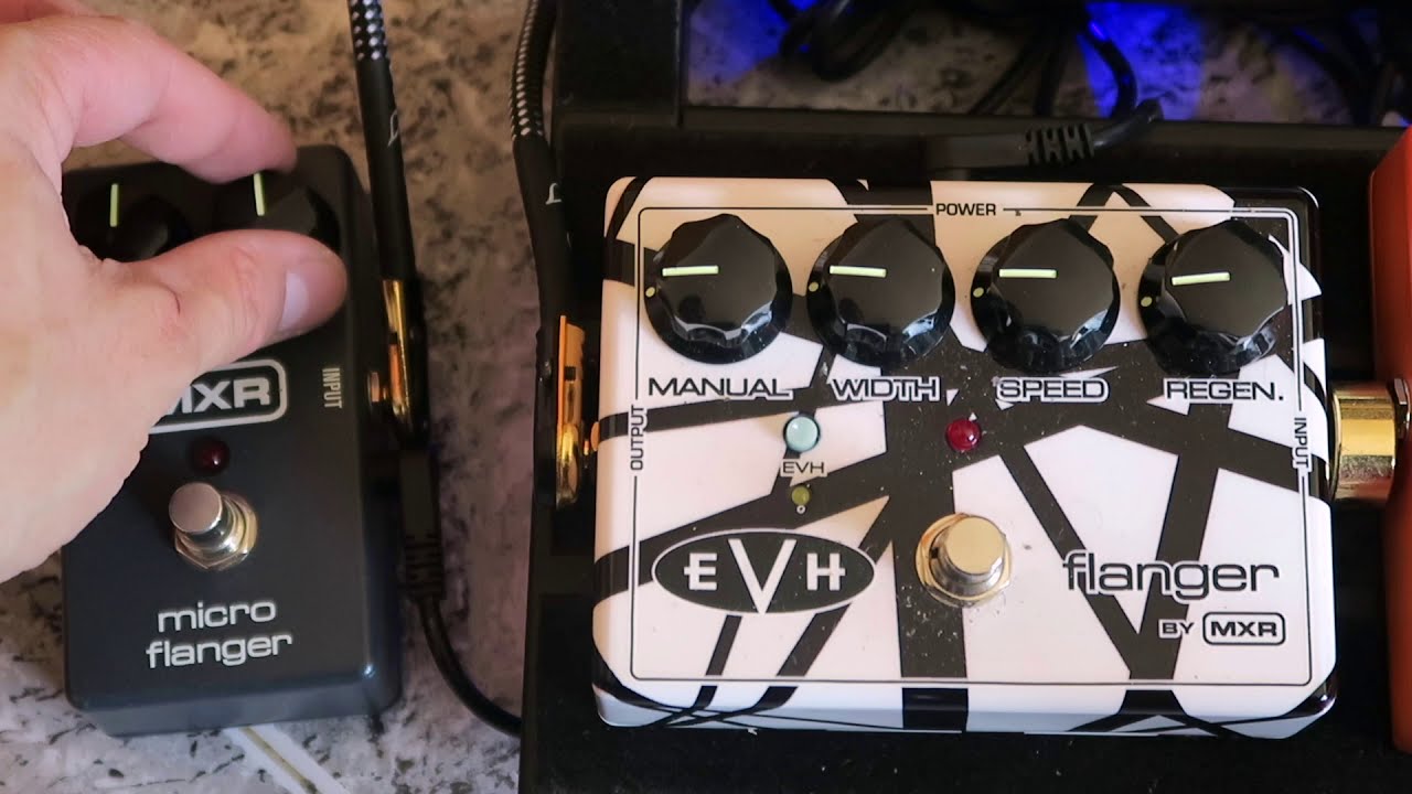 MXR Micro Flanger VS MXR evh117 - YouTube