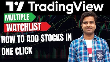 "TradingView Tutorial: Add Multiple Stocks in One Click Using Excel!"