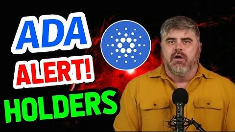 Cardano Alert!! Holders || Cardano price prediction || Ada Cardano news today