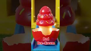 Learn Colors with Ice Cream | Surprise Eggs | Nursery Rhymes &amp; Kids Songs #shorts #cartoon #colors