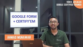 Ahmad Munawar - Video Aplikasi Google Certified Trainer