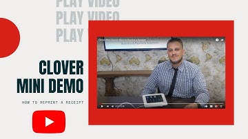 Clover Mini Demo: How to Reprint a Receipt.