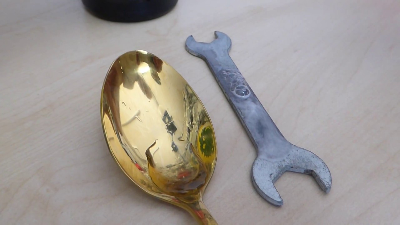 Acid test on our 24 k gold plated spoon fubu australia YouTube