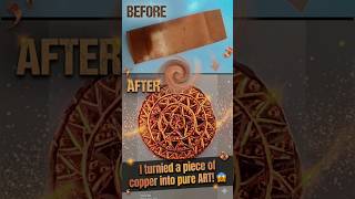 I turned a piece of copper into pure ART! 😱 #shorts #asmr