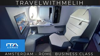 : IS THIS THE NEW WAY TO TRAVEL IN EUROPE?? ITA AIRWAYS A321NEO BUSINESS CLASS AMSTERDAM - ROME!!
