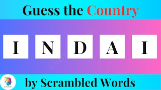 Can you guess the country by its scrambled name? (P-2) by QuizzoRama 38 views 4 months ago 9 minutes, 5 seconds