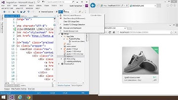 Visual Studio 2013 Web Editor Features   Browser Link