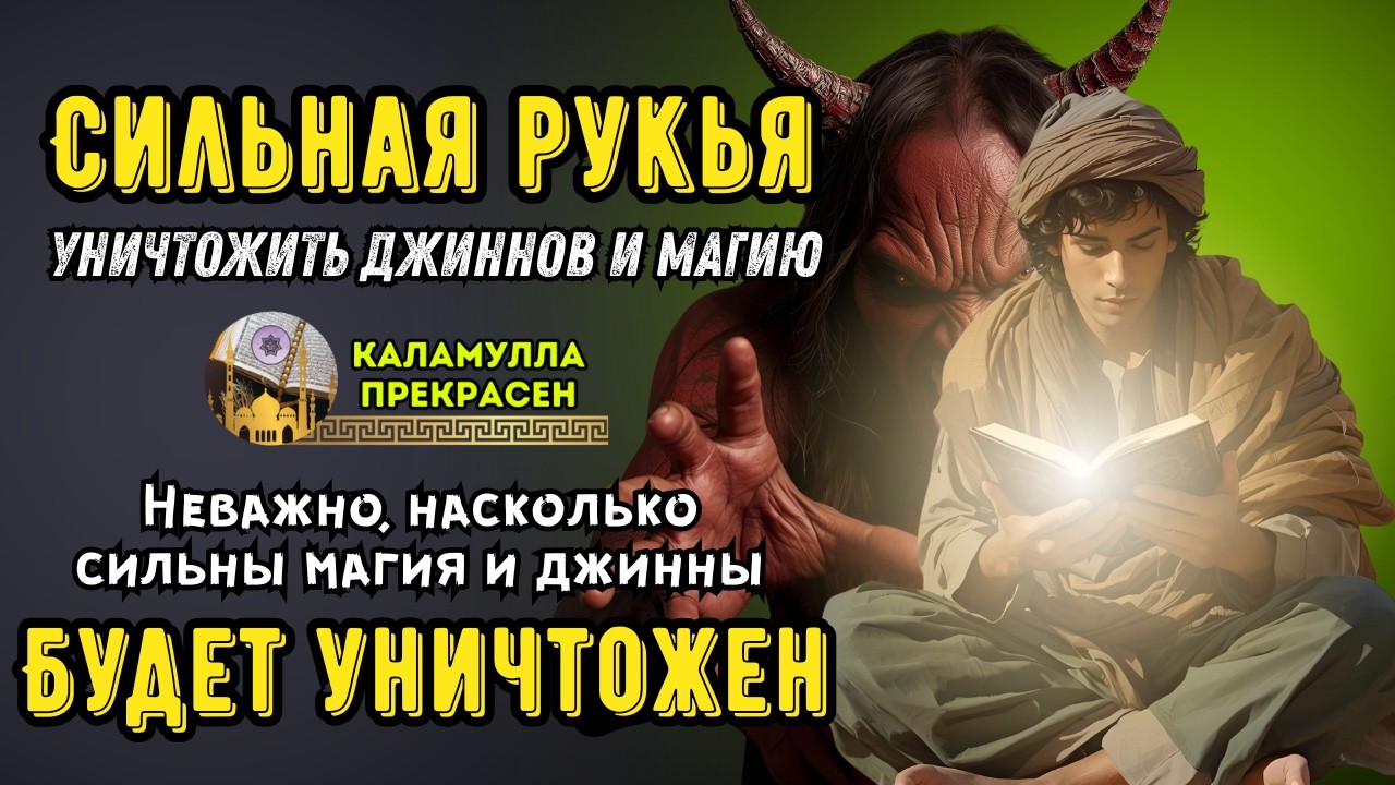 СИЛЬНАЯ РУКИЯ | УНИЧТОЖАЕТ МАГИЮ, ДЖИННОВ И ЗЛО В ДОМЕ И ТЕЛЕ!  🕌Ar--366
