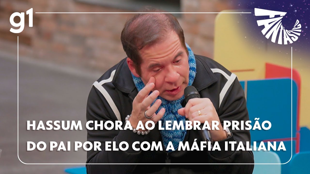 Fantástico: Leandro Hassum chora ao lembrar prisão do pai por elo com a máfia italiana #g1