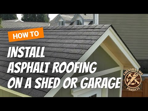 How to Build a Shed - How To Install Asphalt Roofing ...