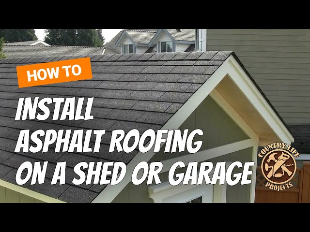 How To Install Asphalt Roofing Shingles