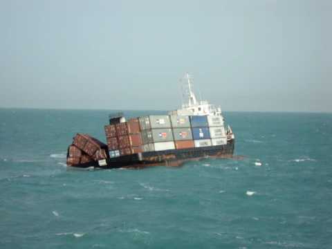 Ship Sinking Live Video Captured At Sea A Real Container Ship Sinking Video Captured Part 1