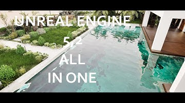 Unreal Engine 5.2 cinematic movie of exterior , interior and landscape