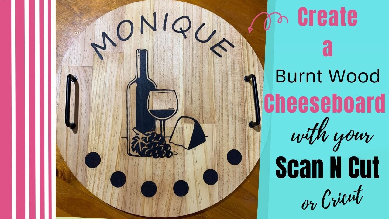 Wood Burning with Cricut - how to stencil burn on wood rounds