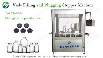 10ml Vials Turntable Feeding Filling and Plugging Stopper Machine