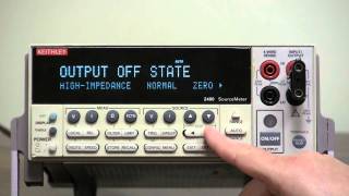 How To Configure Output Off Mode - Keithley Instruments 2400 Series