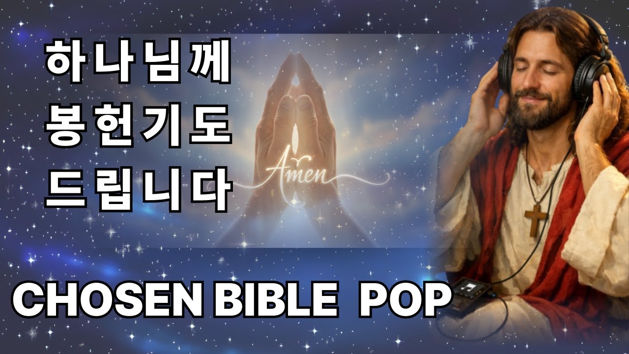 봉헌 기도(유튜브 시작을 알립니다) ㅣ하나님 ㅣ예수님 ㅣ천사 ㅣCHOSUN BIBLE POP ㅣ플레이리스트 ㅣ