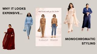 Why THIS outfit always looks expensive 😳 - MONOCHROMATIC STYLING
