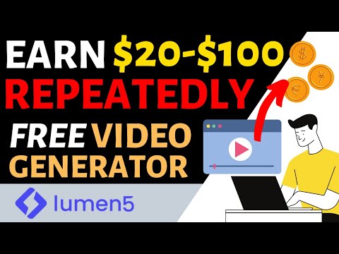 Earn $20-$100 Over & Over Auto-Generating Videos for FREE (Make Money Online in 2020)