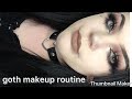 🖤My full coverage goth makeup for problematic skin🖤