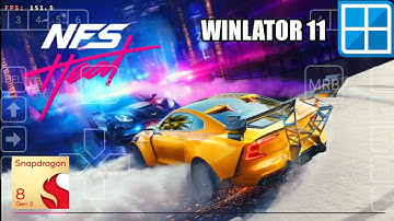 🔥 NEED FOR SPEED Heat PC Game on Android! | Winlator 11 Test | Snapdragon 8 Gen 2 Performance 💥