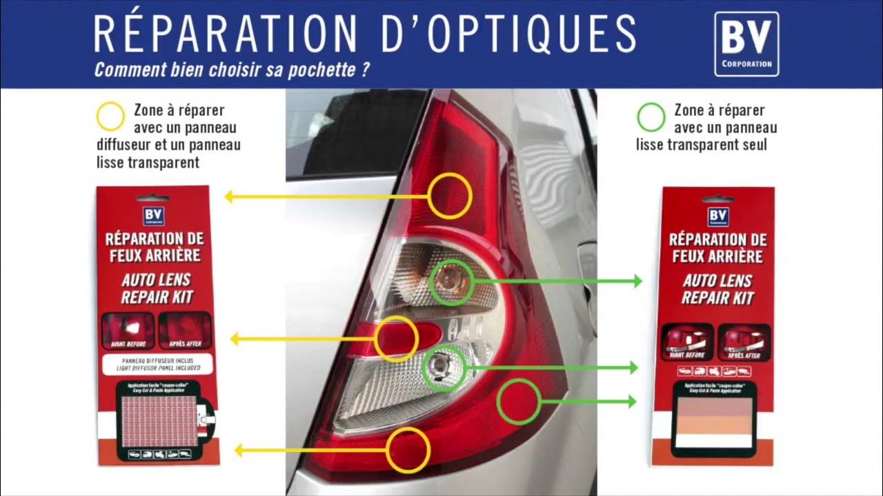 Comment réparer un feu arrière cassé ou endommagé ?