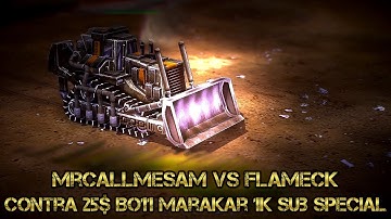 C&C Generals Contra 009 Final Patch 3 25$ Marakar 1k Special - MrCallMeSam vs Flameck