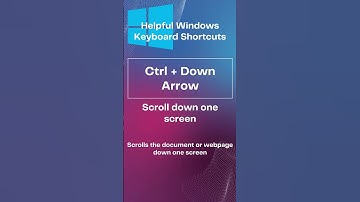 Windows Keyboard Shortcuts  Ctrl + Down Arrow ⬇️