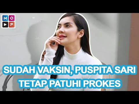 SUDAH DI VAKSIN, PEMAIN SINETRON PUSPITA SARI TETAP PATUH PADA PROKES - CUAP CUAP PAGI