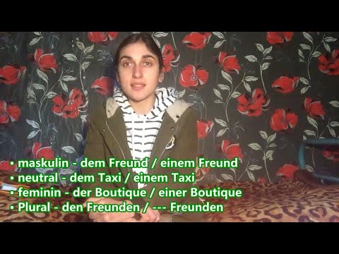 [გერმანული ენა] Dativ - დატივი (მიცემითი ბრუნვა) | Wir fahren mit dem Taxi.