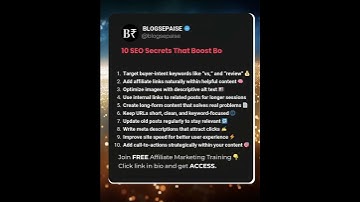 10 SEO Secrets That Boost Both Blog Traffic and Affiliate Sales