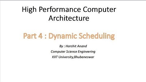 High Performance Computer Architecture - Scoreboarding Example