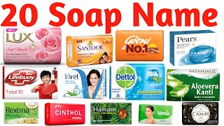 20 साबुन के नाम | Kids Learn Soap Names with Pictures &amp; Fun Sound Effects Video 🧼